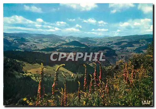 Moderne Karte Les Vosges Pittoresques Vue panoramique sur les sommets