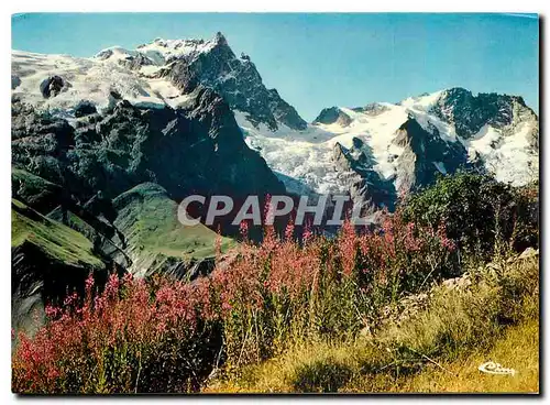 Moderne Karte Nos Belles Alpes La Meije