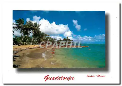 Moderne Karte Guadeloupe Sainte Marie