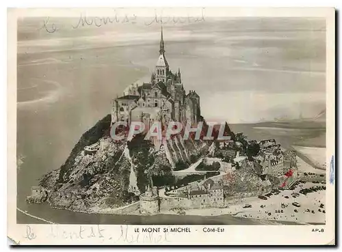 Moderne Karte Le Mont St Michel Cote Est