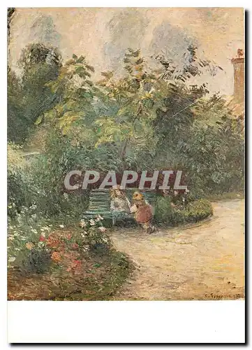 Moderne Karte Paris Musee du Jeu de Paume Camille Pissarro Un coin de jardin a l'Hermitrage donation Max et Ro