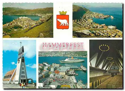 Moderne Karte Hammerfest Norway