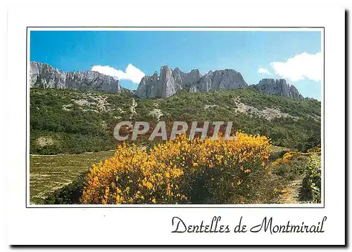 Moderne Karte Les Dentelles de Montmirail pres de Gigondas Vaucluse