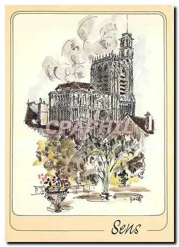 Cartes postales moderne Sens Yonne La Cathedrale Saint Etienne