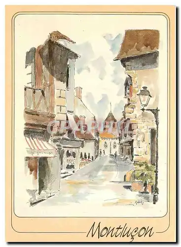 Cartes postales moderne Montlucon Allier Grande Rue