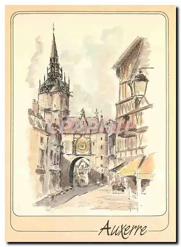 Cartes postales moderne Auxerre Yonne La Tour Gaillarde dite tour de l'Horloge