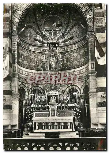 Moderne Karte Marseille Interieur de la Basilique N D de la Garde Le Choeur et l'Abside