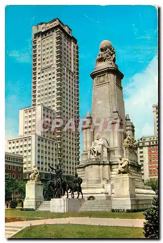 Cartes postales moderne Madrid Monumento de Cervantes