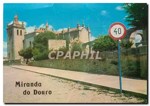 Moderne Karte Miranda do Douro Portugal Vista da se Cathedral
