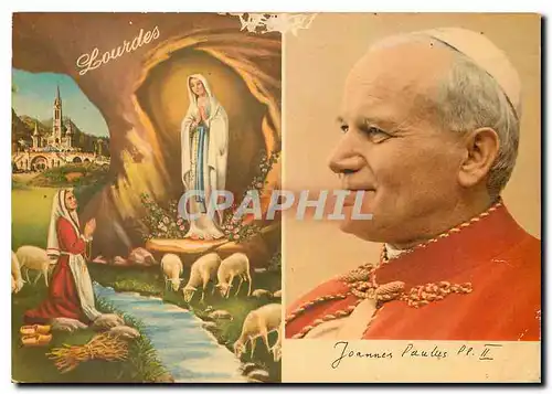 Cartes postales moderne Lourdes Jean Paul II