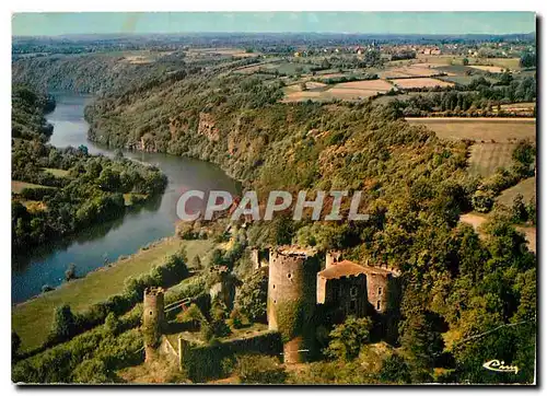 Cartes postales moderne Cuzion Vue aerienne Ch�teau de Chateaubrun et la Creuse