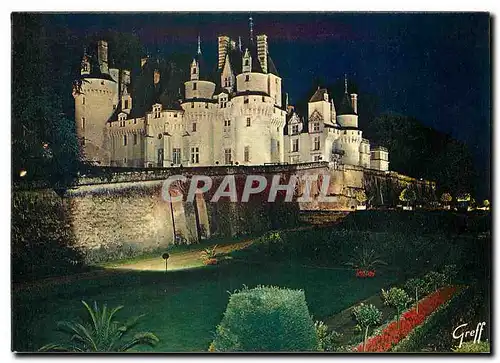 Moderne Karte Les Chateaux de la Loire Le Chateau d'Usse Indre et Loire