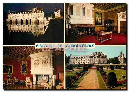 Moderne Karte En Touraine Chateau de Chenonceaux Indre et Loire