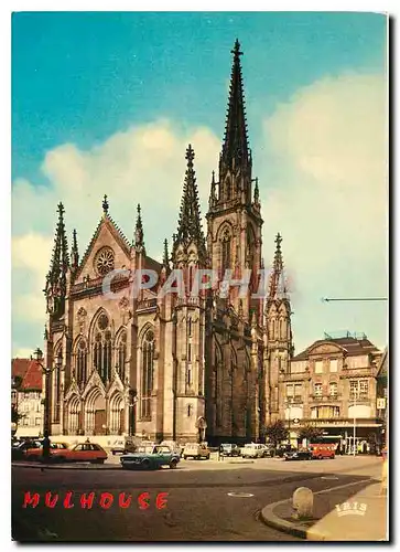 Cartes postales moderne Mulhouse Le temple Saint Etienne