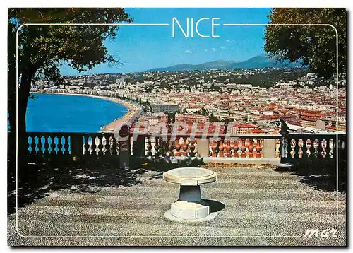 Cartes postales moderne La Cote d'Azur Nice Vue generale prise de la Table d'Orientation du Chateau