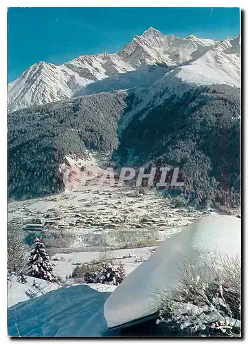 Cartes postales moderne Le Contamines Mont Joie Haute Savoie Depuis le sommet du Nivorin la station et la Bionnassay