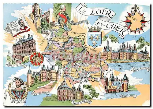 Cartes postales moderne Souvenirs de France Le Loir et Cher