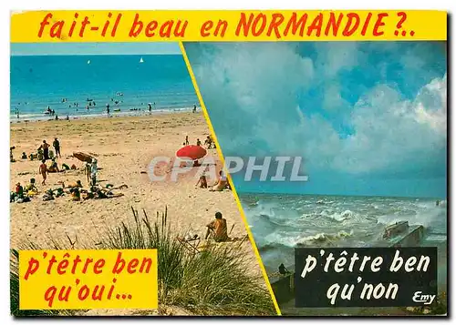 Moderne Karte La Normandie Pittoresque