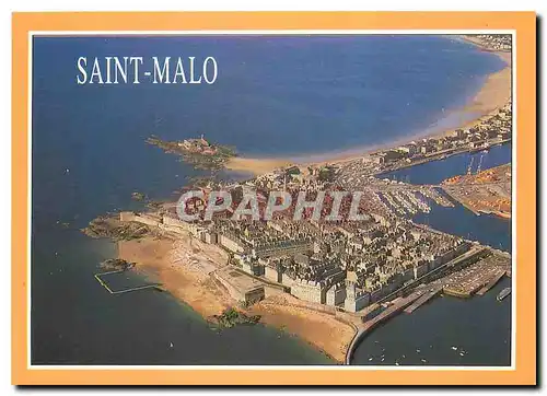 Cartes postales moderne La Bretagne en Couleur Saint Malo Ille et Vilaine Vue generale
