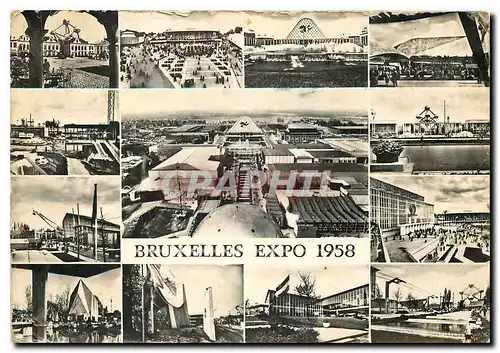 Moderne Karte Bruxelles Expo 1958 Quelques vues generales