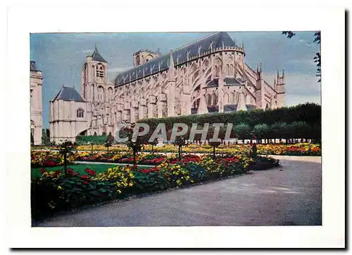 Moderne Karte Cathedrale de Bourges Vue du Jardin de l'Archeveche