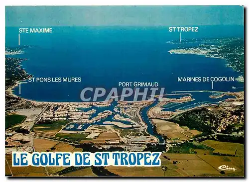 Cartes postales moderne Golfe de Saint Tropez Var Vue aerienne