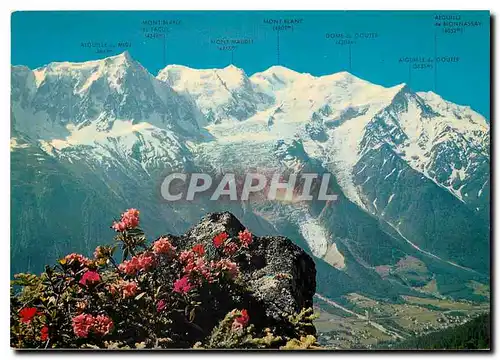 Cartes postales moderne Chamonix Mont Blanc Haute Savoie La Chaine du Mont Blanc vue du Brevent