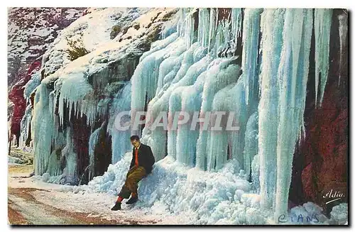 Cartes postales moderne Les Gorges du Cians A M La Route de Beuil en hiver