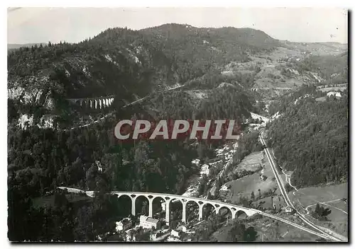 Moderne Karte La Franche Comte Pittoresque Morez Jura les 4 Viaducs