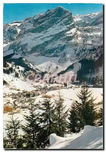 Moderne Karte Pralognan la Vanoise Savoie vue d'ensemble de la Station