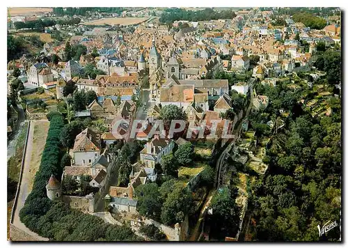 Cartes postales moderne Les Merveilles de l'Yonne Avallon Yonne les remparts au premier plan la promenade de la petit Po