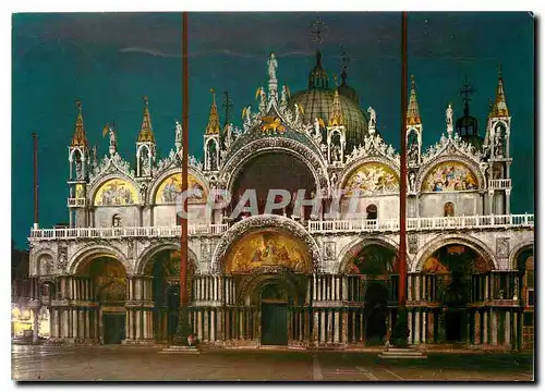 Moderne Karte Venise la nuit Basilique de St Marc