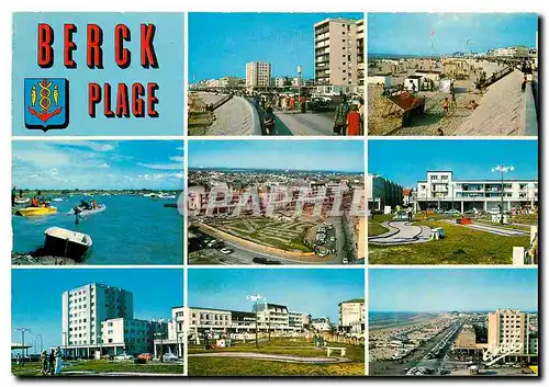 Moderne Karte La Cote d'Opale Berck Plage Pas de Calais