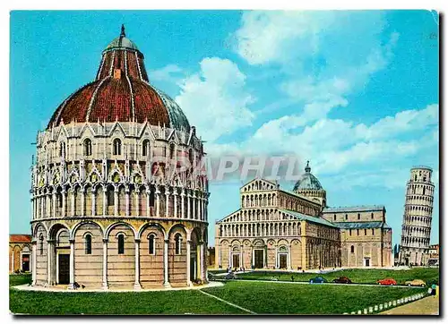 Cartes postales moderne Pisa Place du Dome et les monuments Principaux