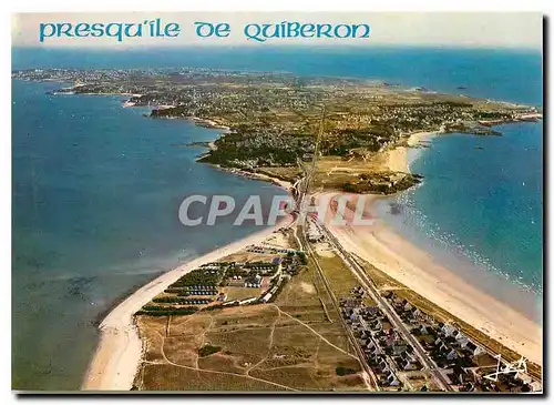 Cartes postales moderne Couleurs de Bretagne la Presqu'il de Quiberon l'Isthme et la Presqu'Ile