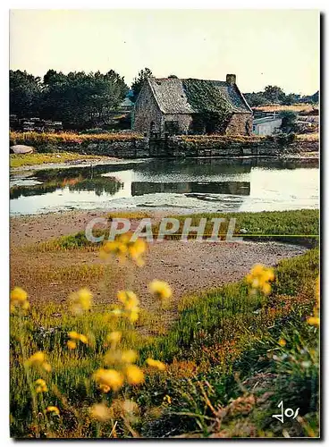 Cartes postales moderne Moulin Mer le Moulin Mer a maree montante le retanue d'eau se remplit et le moulin peut fonction