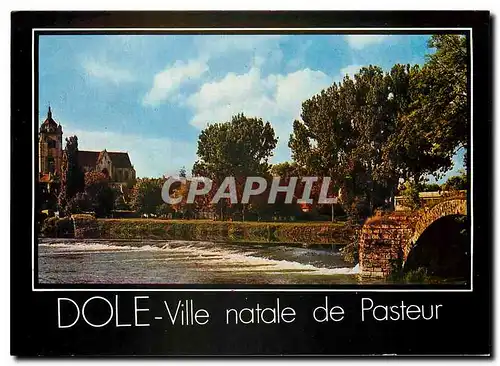 Cartes postales moderne La Franche Comte Pittoresque Dole Jura Barrage sur le Doubs Vestiges d'un Pont du Moyen Age
