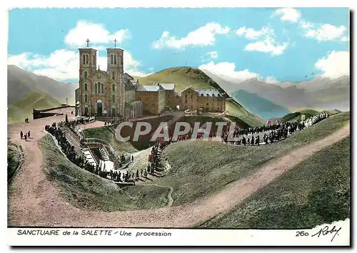 Cartes postales moderne Sanctuaire de la Salette une Procession