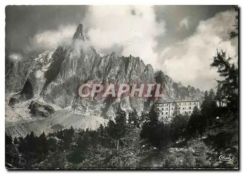 Cartes postales moderne Chamonix Hte Savoie la Mer de Glace Hotel du MOntenvers et le Dru