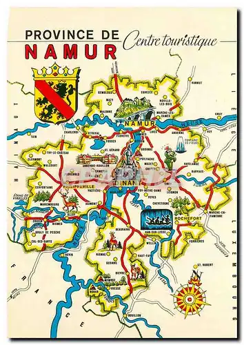 Cartes postales moderne Province de Namur Centre Touristique Lion