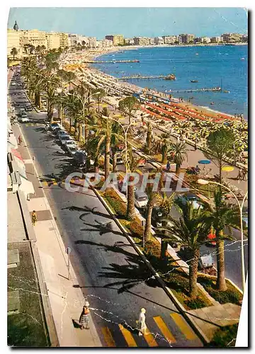 Cartes postales moderne Cannes la Croisette et la Plage