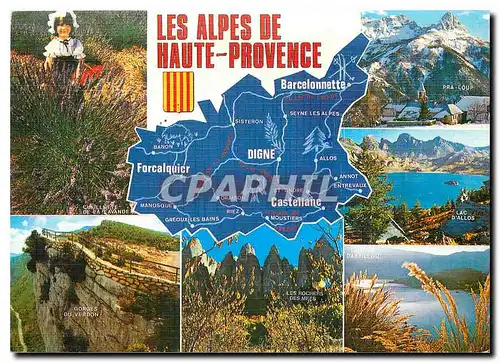 Cartes postales moderne Les departements francais les Alpes de Haute Provence