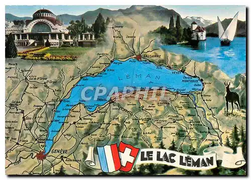 Cartes postales moderne Le Lac Leman