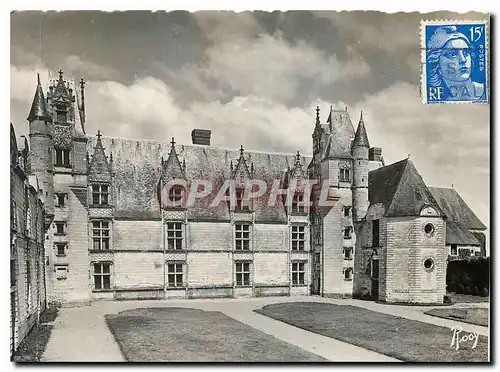 Moderne Karte Chateau de Goulaine Loire Inf Facade Principale XV siecle