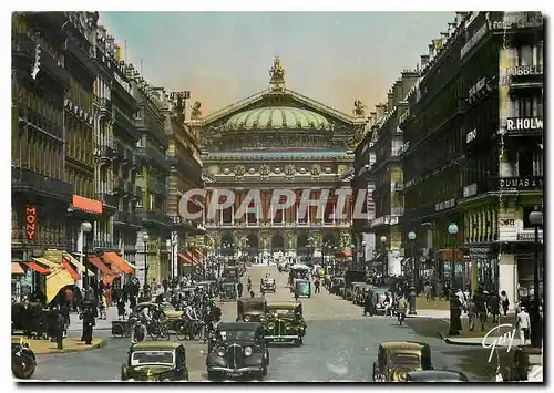 Moderne Karte Paris et ses Merveilles Place de l'Opera