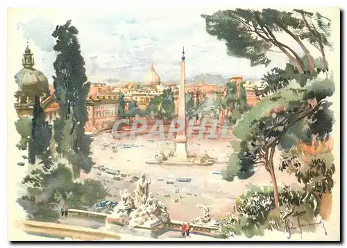 Cartes postales moderne Rome Place du People