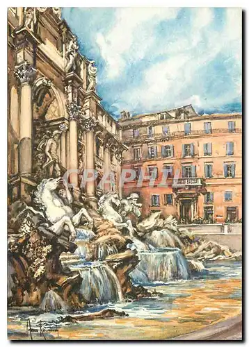 Cartes postales moderne Rome La Fontaine de Trevi