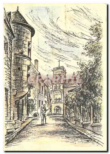 Cartes postales moderne Vezelay ville d'art la tour Gaillon et la basilique de la Madeleine