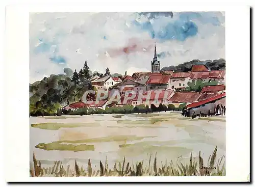 Cartes postales moderne Le Vieux Chatillon Aquarelle de Jacques Deligne