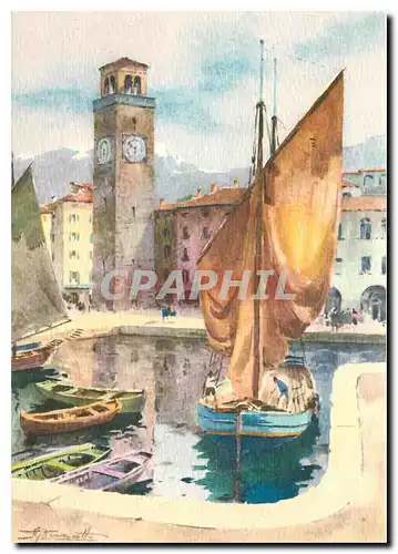 Cartes postales moderne Lago di Garda Riva del Garda The Port